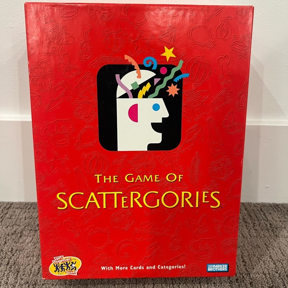 The Game Of SCATTeRGORIeS 2003 Hasbro Parker Brothers Brain Thinking